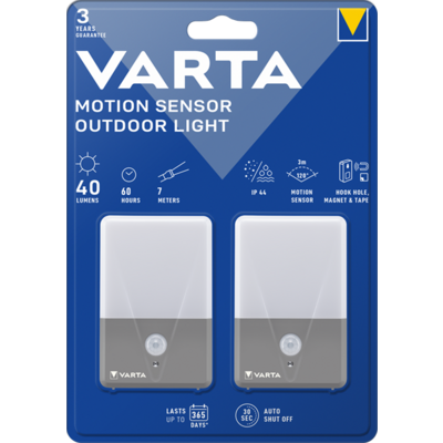 Varta 16634101402 Motion Sensor Ourdoor Light 2db-os mozgásérzékelős kültéri lámpa