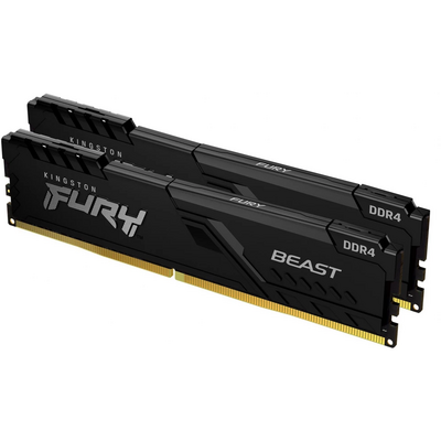 KINGSTON FURY Memória DDR4 32GB 2666MHz CL16 DIMM (Kit of 2) Beast RGB