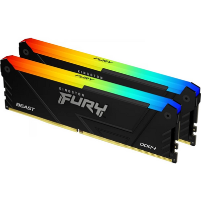 KINGSTON FURY Memória DDR4 32GB 3200MHz CL16 DIMM (Kit of 2) 1Gx8 Beast RGB