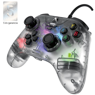 Snakebyte XS GamePad RGB X - vezetékes kontroller - átlátszó