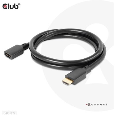 Club3D High Speed HDMI 4K 120Hz 8k 60Hz Extension kábel M/F 1m/3,23ft