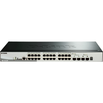 D-Link 28-Port Gigabit Stackable SmartPro PoE Switch including 2 SFP ports and 2