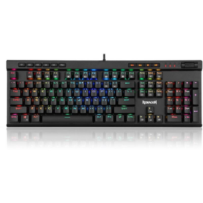 Redragon Vata RGB Mechanical Gaming Keyboard Brown Switches Black HU