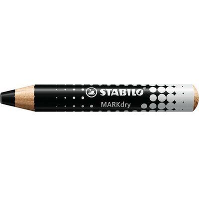 Stabilo MARKdry táblákhoz és flipchartokhoz vastag fekete jelölő ceruza
