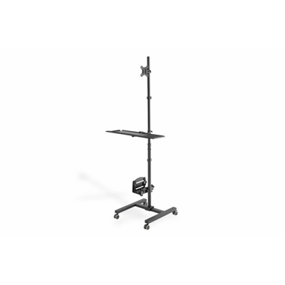 Digitus DA-90374 Mobile Workstation With Individual Height Adjustment Black