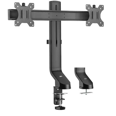 ACT AC8322 Dual Monitor Arm Office Quick Height Adjustment 10"-27" Black