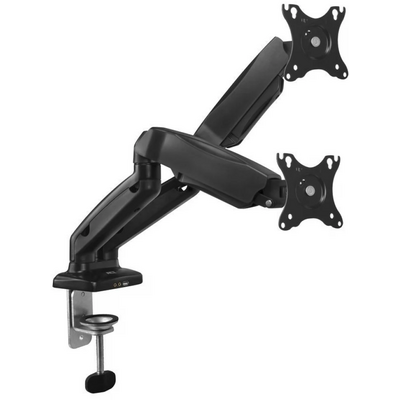 ACT AC8312 Gas Spring Dual Monitor Arm Office 13"-32" Black