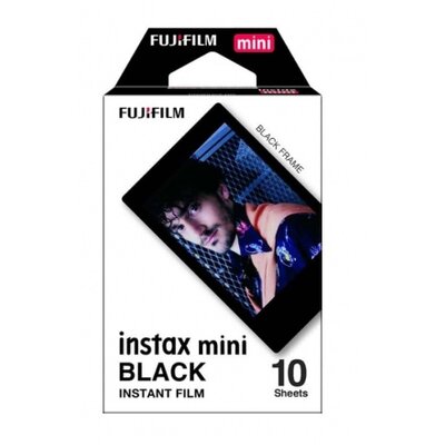 FUJIFILM Instax Mini Film Glossy Black Frame (10lap)