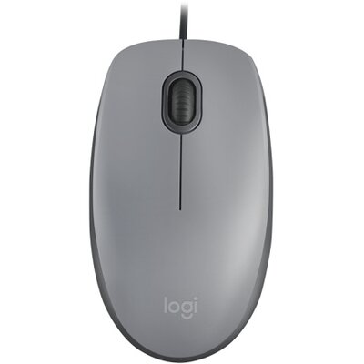 Logitech Mouse M110 SILENT - MID GRAY - EMEA