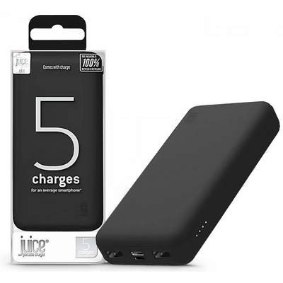 Juice JUI-PBANK-5-ECO-BLK ECO 5 15000mAh 15W fekete powerbank