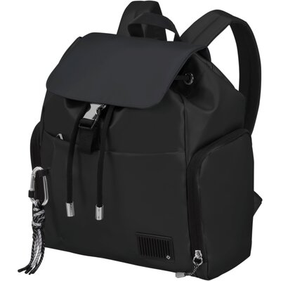 Samsonite WANDER LAST Backpack 3pkt 1 Buckle (Black, 14 L) fekete női hátizsák