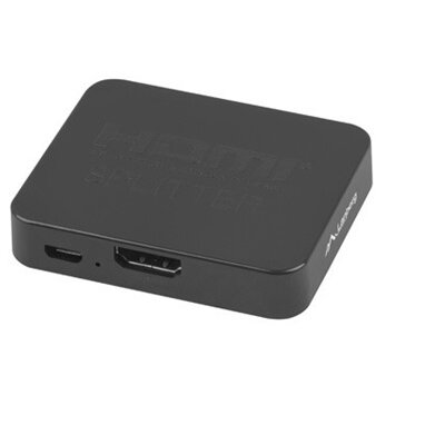 Lanberg SPV-HDMI-0002 HDMI->2x HDMI 4K + micro USB port fekete splitter