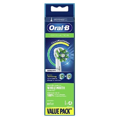 Oral-B EB50-4 Cross Action 4 db-os elektromos fogkefe pótfej szett