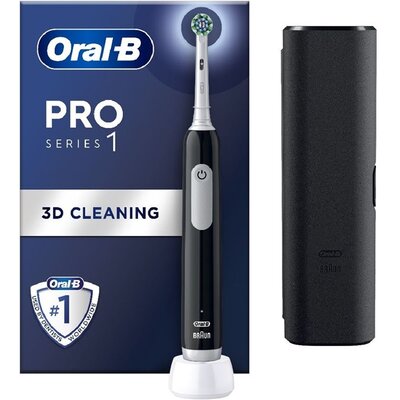 Oral-B PRO1 Black X-Clean elektromos fogkefe tokkal