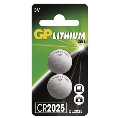 GP CR2025 lítium gombelem 2db/bliszter