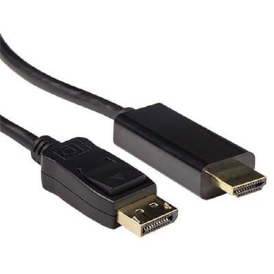 ACT Conversion DisplayPort male to HDMI-A male cable 1m Black