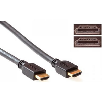 ACT HDMI High Speed v2.0 HDMI-A male - HDMI-A male cable 0,5m Black