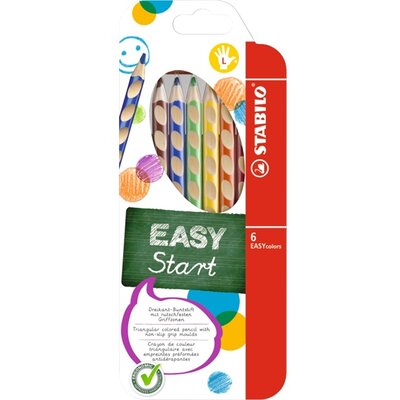 Stabilo Easy balkezes 6 db-os színes ceruza készlet