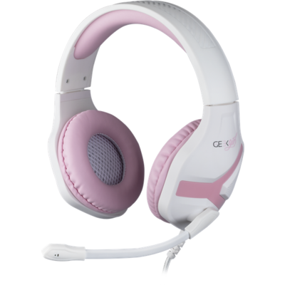 KONIX - MYTHICS PS4 "Geek Girl Crystal" Fejhallgató Vezetékes Gaming Stereo Mikrofon, Színes