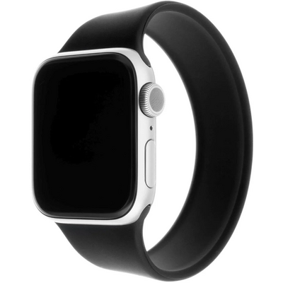 FIXED szilikon szíj Apple Watch 38/40mm, L méret, fekete