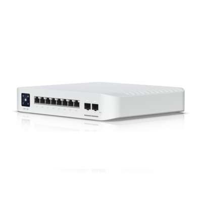 Ubiquiti USW-Pro-8-PoE 8port GbE LAN 6xPoE/PoE+ 2x PoE++ 2xSFP+ port 120W port L3 menedzselhető switch