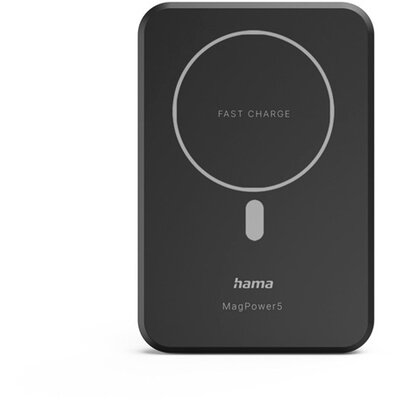 Hama 201695 MAGPOWER 5000mAh fekete powerbank