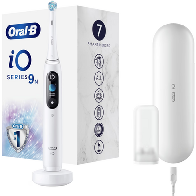Oral-B iO9 Alabaster fehér elektromos fogkefe