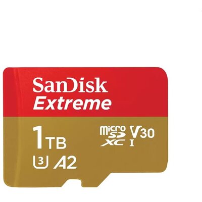 Sandisk 1TB SD micro Extreme (SDXC Class 10 UHS-I U3) memória kártya
