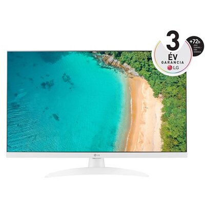 LG 27" 27TQ615S-WZ Full HD HDMI/USB/CI/WiFi/Bluetooth fehér smart monitor/TV