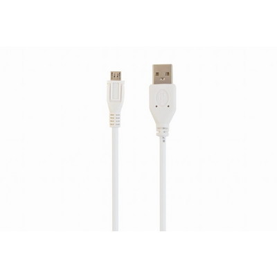 Gembird CCP-MUSB2-AMBM-W micro USB 2.0 cable AM-MBM5P 1m White