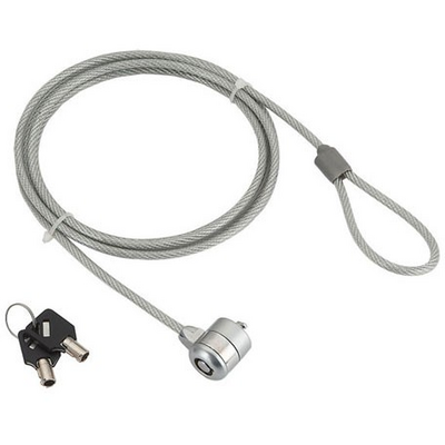 Gembird LK-K-01 Cable lock for notebooks key lock 1,8m Grey