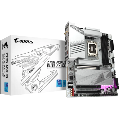 GIGABYTE Alaplap S1700 Z790 AORUS ELITE AX ICE INTEL Z790, ATX