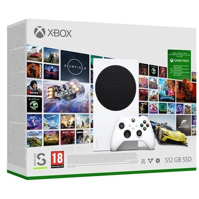 Microsoft Xbox Series S 512GB fehér játékkonzol + XBOX Game Pass Ultimate 3 hónapos előfizetés letöltőkód