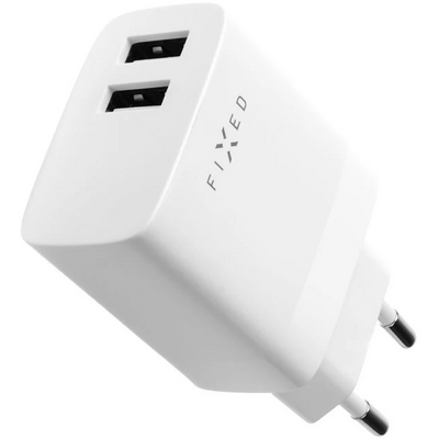 FIXED Dual USB Travel Charger 17W White