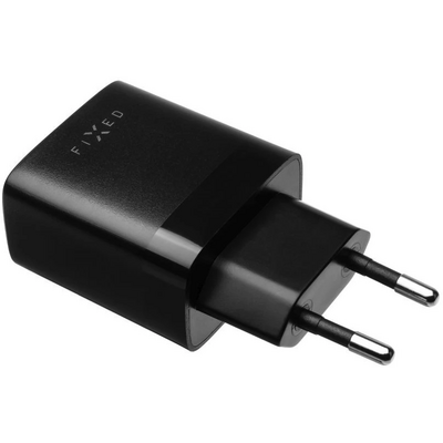 FIXED Dual USB Travel Charger 17W + USB/micro USB Cable Black