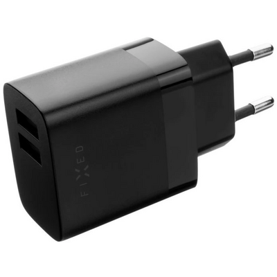 FIXED Dual USB Travel Charger 17W Black