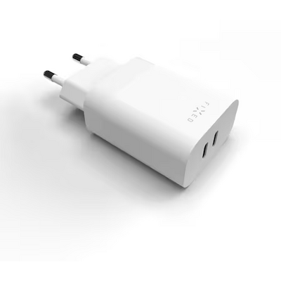 FIXED Dual USB-C Travel Charger 35W, Fehér