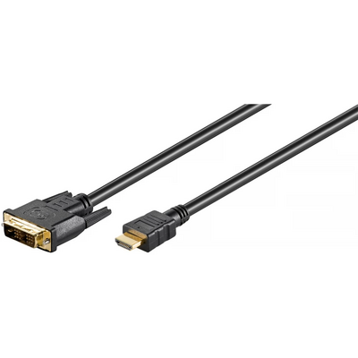 Goobay DVI-D/HDMI™ kábel, aranyozott 10m