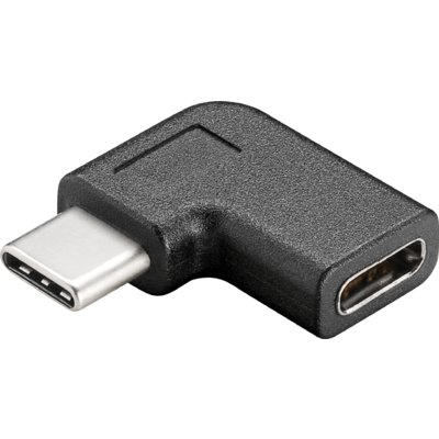 Goobay USB-C- USB-C adapter, 90°, fekete