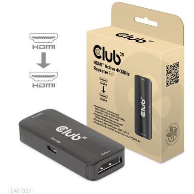 Club3D HDMI Active 4K60Hz Repeater F/F