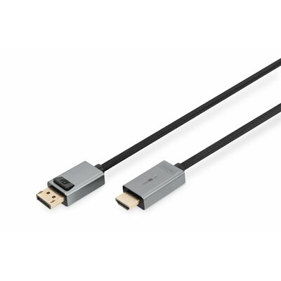 Digitus DB-340202-010-S DisplayPort Adapter Cable, DP - HDMI Type A