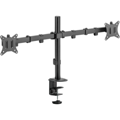 SBOX LCD-352/2-2, DESKTOP MOUNT (2 képernyős rögzítőkar), (17-32", max. 9 kg/monitor, max.VESA: 100x100 mm)