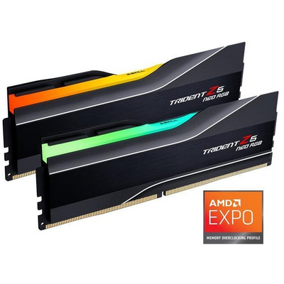 G.SKILL Memória DDR5 32GB 6000Mhz CL30 DIMM, 1.35V, Trident Z5 Neo RGB AMD EXPO (Kit of 2)