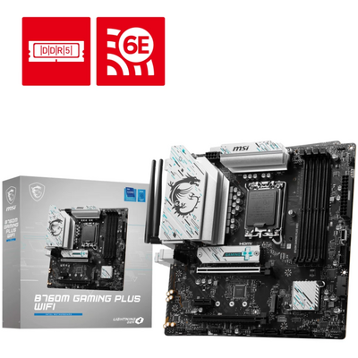 MSI Alaplap S1700 B760M GAMING PLUS WIFI Intel B760, mATX