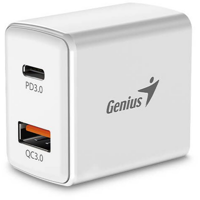 Genius PD-20AC 20W Fast Wall Charger White