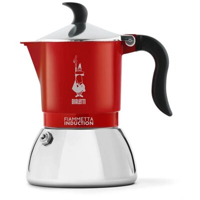Bialetti Fiammetta piros 2 személyes indukciós kotyogós kávéfőző