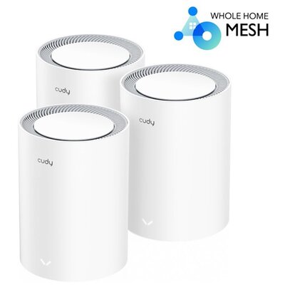 CUDY M1800(3-Pack) AX1800 WIFI 6 MESH fehér router (3db-os szett)