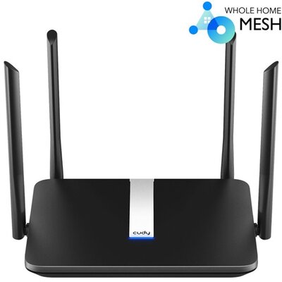 CUDY X6 AX1800 gigabit WIFI 6 MESH fekete router