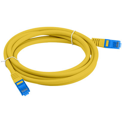 NET Patch kábel CAT.6a S/FTP LSZH 0.5m sárga, réz