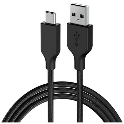 Genius ACC-A2CC-3A USB-A to USB-C 3A QC3.0 charging cable & data 1,5m Black